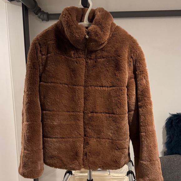 Bailey 44 Jackets & Blazers - Bailey 44 Chocolate Faux Fur Bomber Jacket